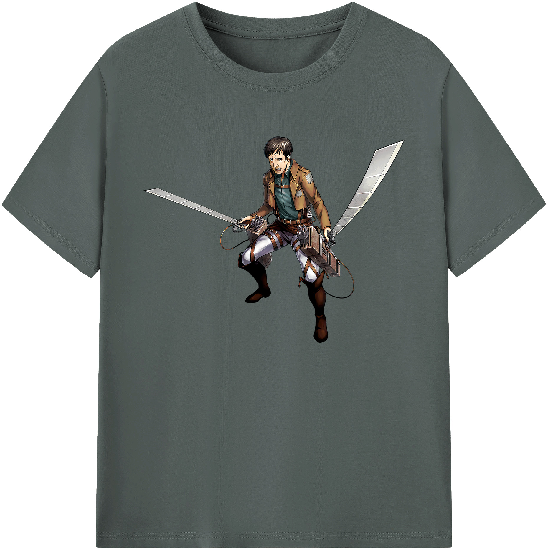 （画像用） 進撃の巨人 Attack on Titan 綿100％ メンズ半袖Tシャツ｜肌触りやわらか＆通気性
